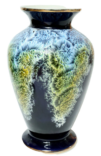 Vaso ceramica broccato - vaso,