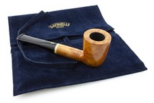 PIPA SAVINELLI PRIMO FUMO 409 9mm DUBLIN DRITTA LISCIA E SACCHETTA IN VELLUTO