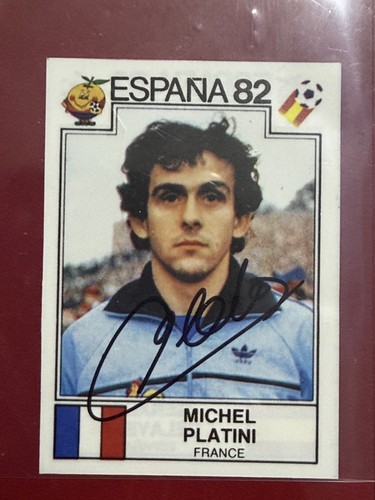 Michel platini card auto - card,