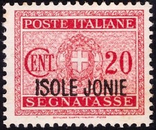 ITALIA Occupazione Isole Jonie 1941 - Segnatasse -  MNH** 20 c.  #G#JOM