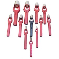 FUSTELLE DA BATTERE PER FORARE PELLE CUOIO GOMMA TESSUTO -  da mm 2 a mm 40