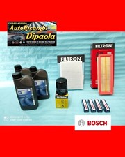 KIT TAGLIANDO + CANDELE FIAT 500 PANDA 1.1 1.2 1.4 BENZINA / NATURAL POWER GPL