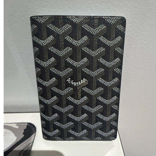Goyard leather wallet black - wallet,