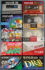 MAXELL- FUJI- TDK-THATS    Lotto di 10 Audiocassette