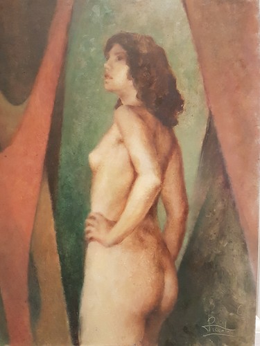 Quadro olio firmato con - olio,