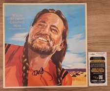 Willie Nelson Signed Greatest Hits Vinyl Record LP Country LEGEND JSA