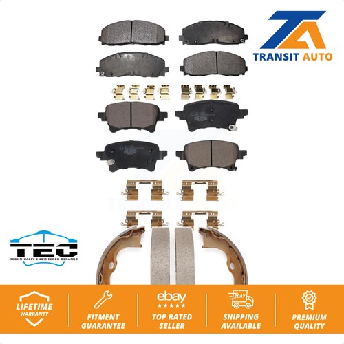 Front rear ceramic brake pads - front,