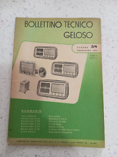 BOLLETTINO TECNICO GELOSO n. 58 PRIMAVERA 1954 Radio d'epoca Super Registratore