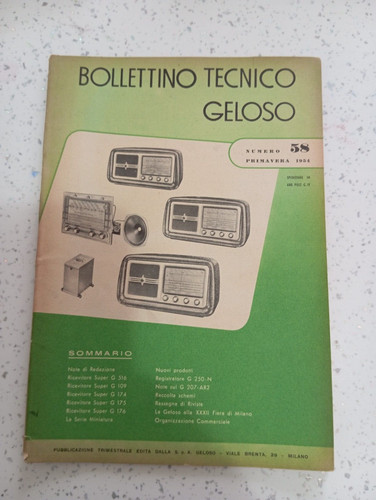 Bollettino tecnico geloso - tecnico, n