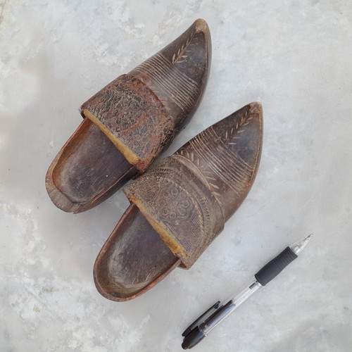 Zoccoli scarpe legno - , pelle