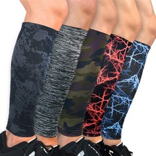 2 PCS Sports Leg Warmers Protection Calf Support Basketball Football Leg Sleeves