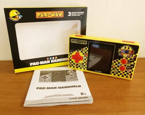 Iconic arcade pac man handheld - arcade,