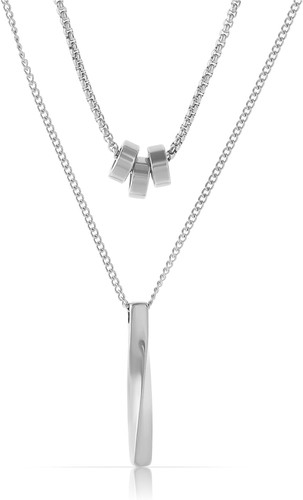Collana uomo argento a - collana,