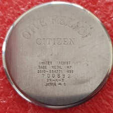 fondello orologio Citizen Ore Felici 0510-S64771 HSB GN-4-S 6 Ø stainless steel