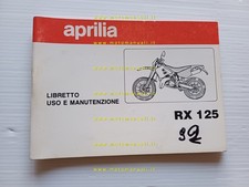 Aprilia 125 RX 1992 manuale