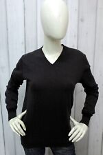 Maglione Calvin Klein Donna Taglia L / 50 Marrone Lana Sweater Pullover Maglia 