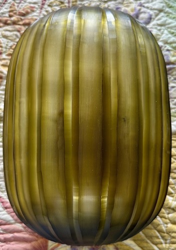 Vaso vetro artistico verde - artistico,