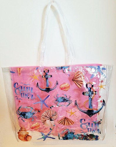 Borsa spiaggia trasparente - da,