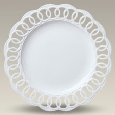 Set of 4  13” White Openwork