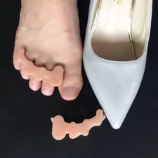 2 pz Supporti TUTORE CORRETTORE PER ALLUCE VALGO DIVARICATORE DITA in SILICONE