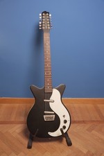 Danelectro Chitarra Elettrica 12 Corde Nera