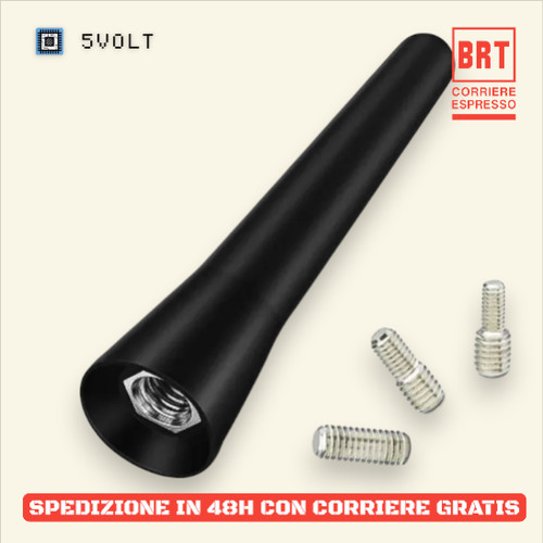 Antenna per auto corta - , nera