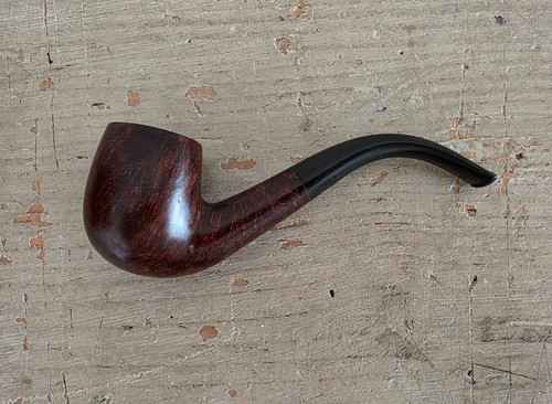 Pipa vintage curva legno - in,