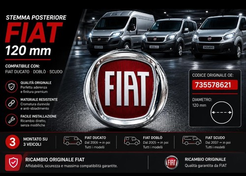 Fiat ducato dal - , fregio