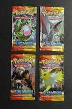 Pokemon - 4 pacchetti VUOTI boosters empty Hs SENZA PAURA italiano