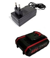 Kit 1 Batteria 48V + Caricabatterie Per Forbice Cesoia Da Potare Potatura Brico