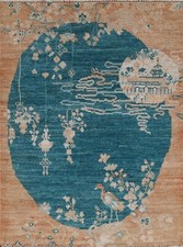 Verde Blu Arte Deco Cinese