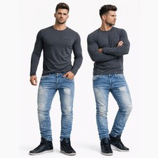 Jeans uomo Denim strappati