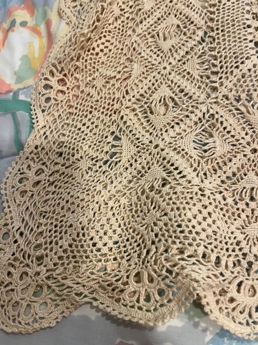Italian crocheted tablecloth - italian,