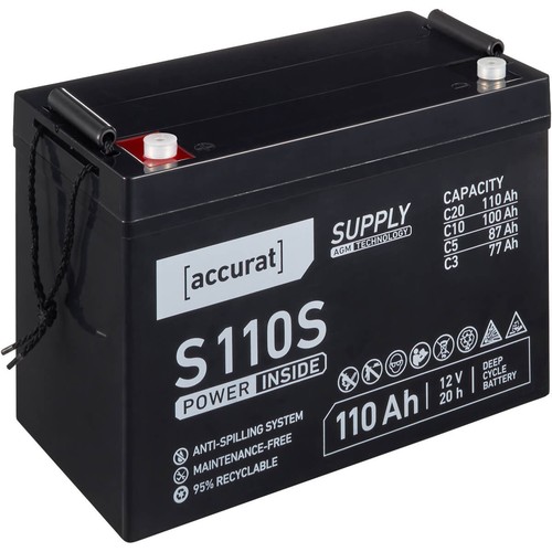 Batteria agm 12v 110ah - 12v,