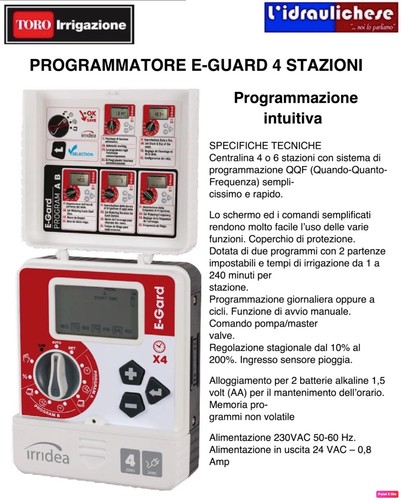 Programmatore irridea gard - programmatore, e-gard