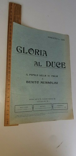 Gloria duce popolo - il, della