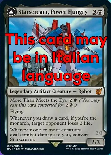 Mtg starscream power - mtg,