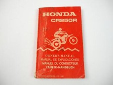 Honda cr250r manuale - cr250r, di