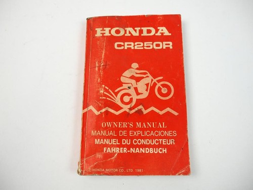 Honda cr250r manuale - honda,