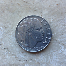 20 Centesimi Lire 1943 Italia XXI Impero Regno D'Italia Stato SPL Splendido
