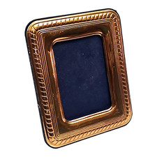 antica CORNICE PORTAFOTO in ARGENTO 925 COLORE ORO FOTO FOTOGRAFIA DA TAVOLO