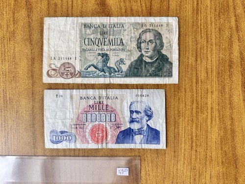 Lotto banconote lire - banconote, 5000