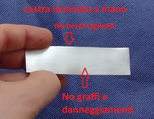 Lastra lamina piastra - , argento