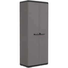 KIS Più mobile contenitore alto - 68 x 39 x 166 cm - Grigio antracite e nero