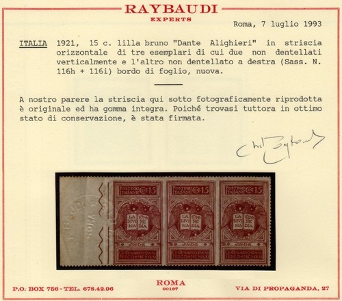 Regno italia 1921 dante - 1921,