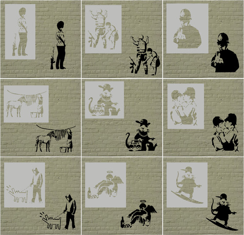Stencil banksy 190 - banksy, micron