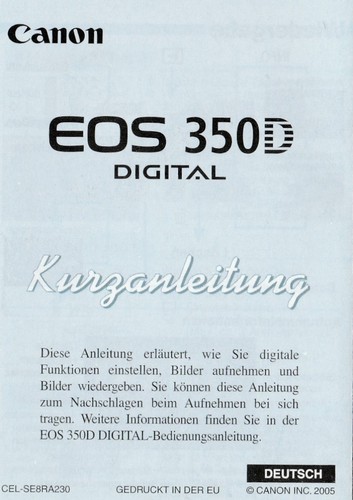 Canon eos 350 digital - d,