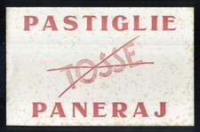 PUBBLICITA' FARMACEUTICA - PASTIGLIE PANERAJ - CARTA ASSORBENTE