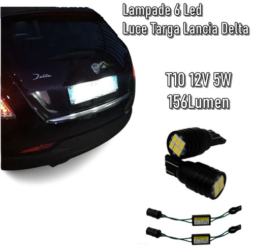 Coppia luci targa led - targa, 6