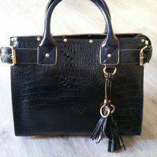 borsa DAVID JONES nera lucida